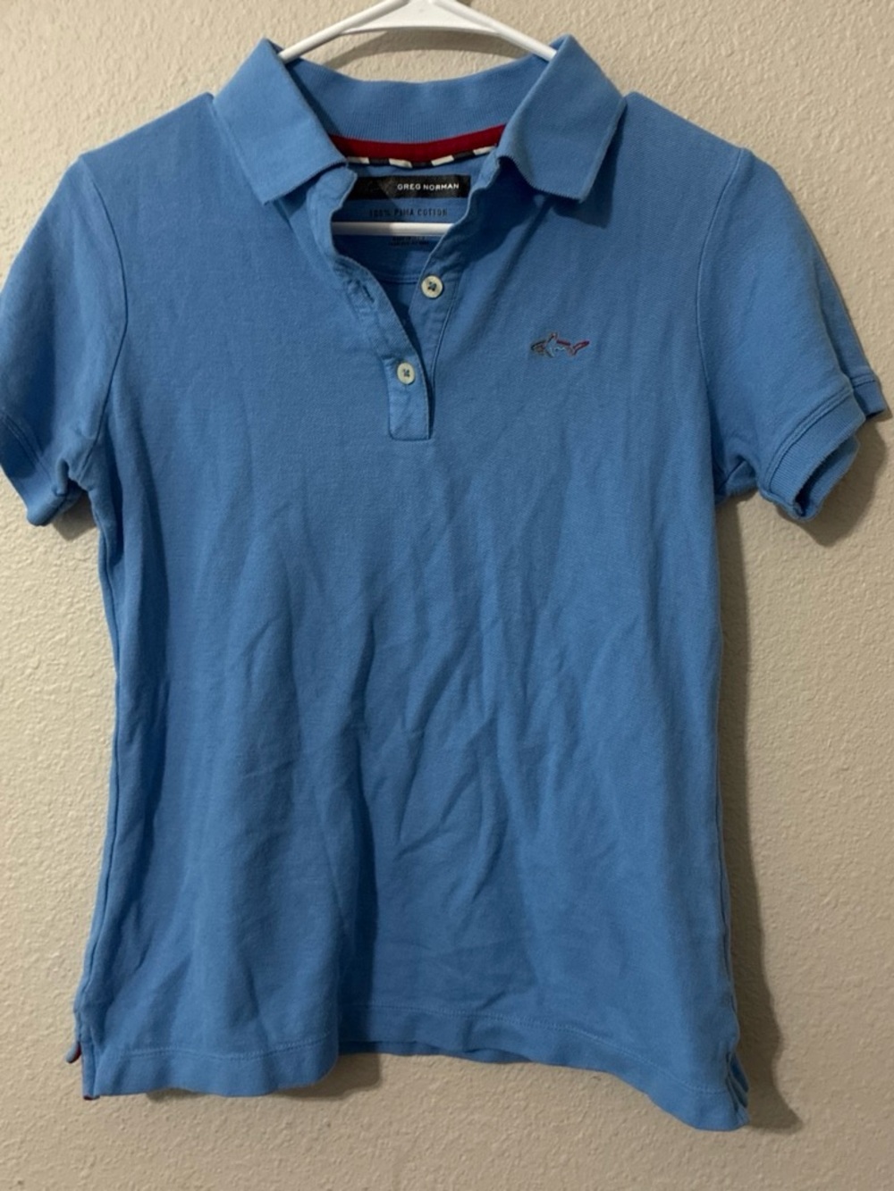Greg Norman Collection womens Light Blue Polo Shirt